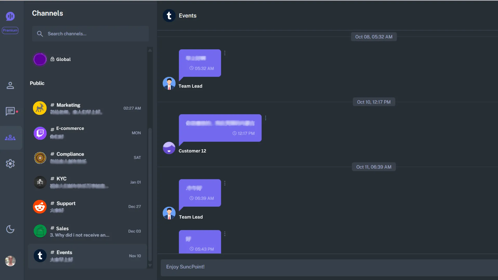 SyncPoint Desktop Chat Interface