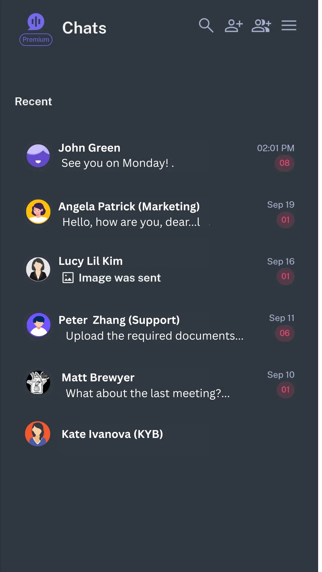 SyncPoint Mobile Chat Interface